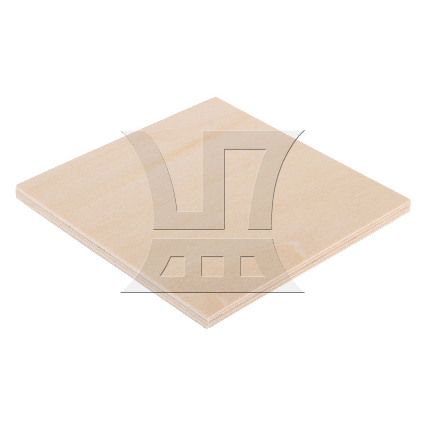 BQLZR Square Smooth Basswood Plate Board 10x10x0.5cm for DIY Model Making