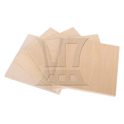 BQLZR Square Smooth Basswood Plate Board 10x10x0.5cm for DIY Model Making