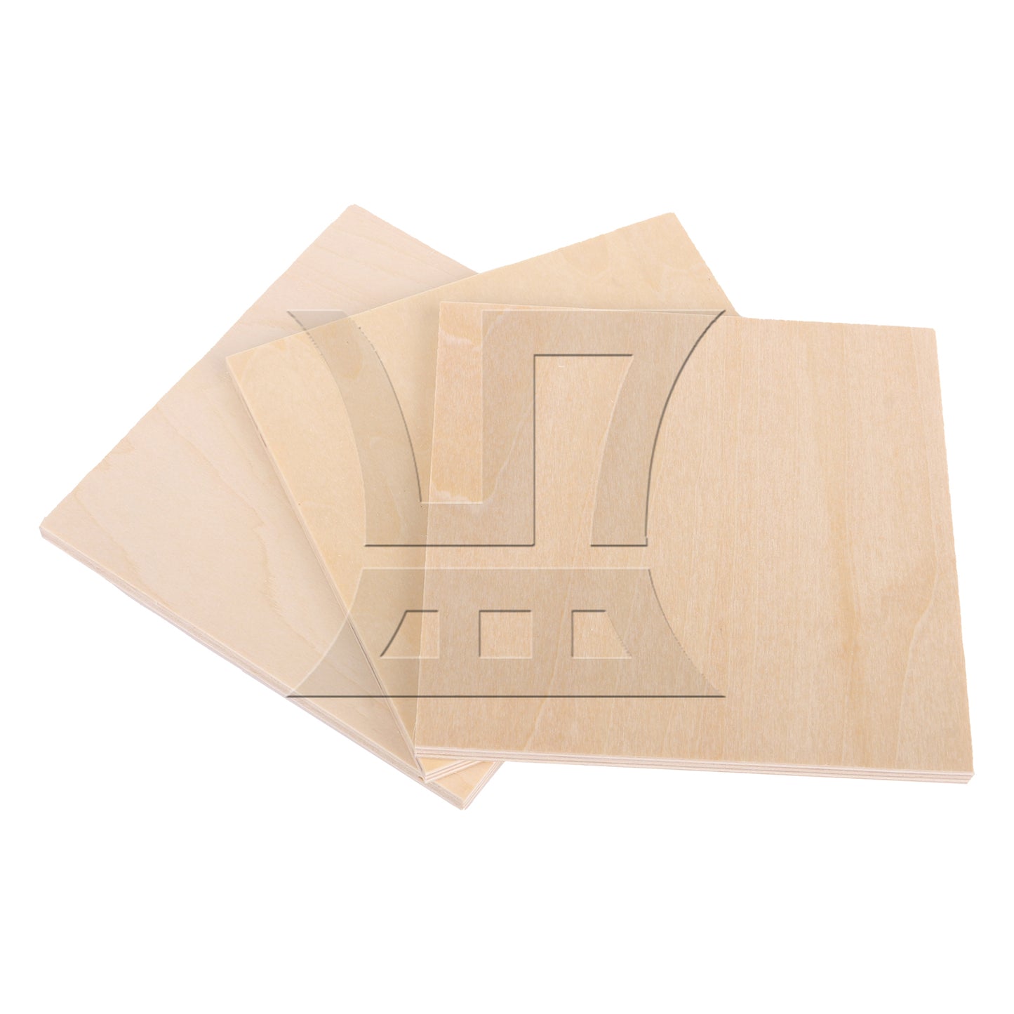 BQLZR Square Smooth Basswood Plate Board 10x10x0.5cm for DIY Model Making