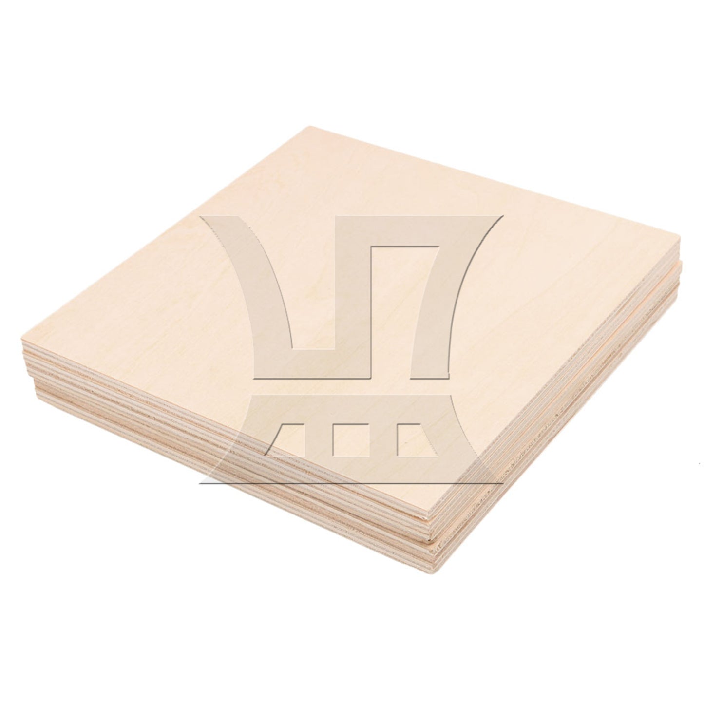 BQLZR 5 x Square Basswood Plate Board 15x15x0.5cm for DIY Model Making & Craft