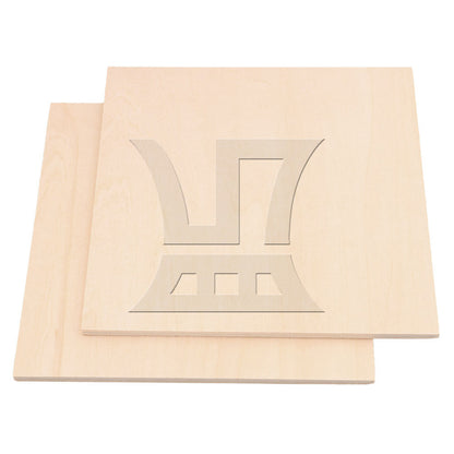 BQLZR 5 x Square Basswood Plate Board 15x15x0.5cm for DIY Model Making & Craft