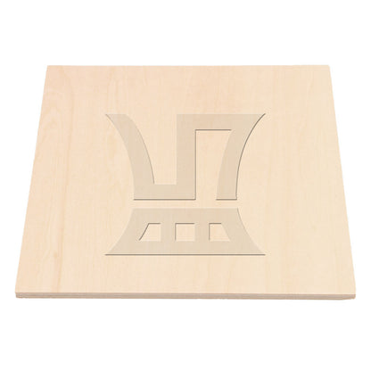 BQLZR 5 x Square Basswood Plate Board 15x15x0.5cm for DIY Model Making & Craft