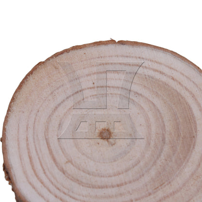 BQLZR 20x Natural Pine Wood Slices Circles with Tree Bark Log Discs 4-5CM Dia BQLZR