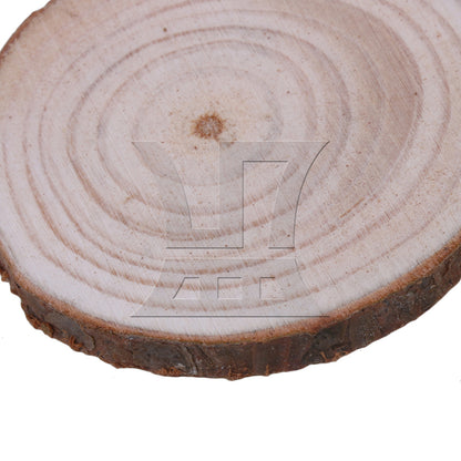 BQLZR 20x Natural Pine Wood Slices Circles with Tree Bark Log Discs 4-5CM Dia BQLZR
