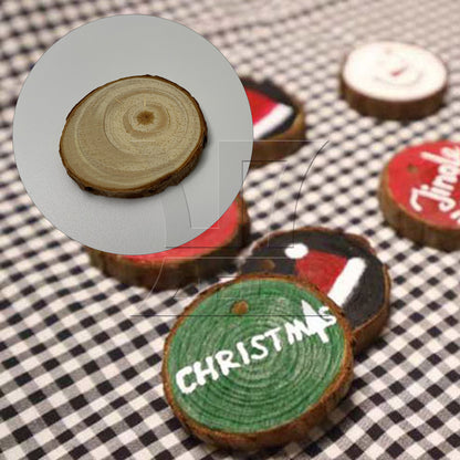 BQLZR 20x Natural Pine Wood Slices Circles with Tree Bark Log Discs 4-5CM Dia BQLZR