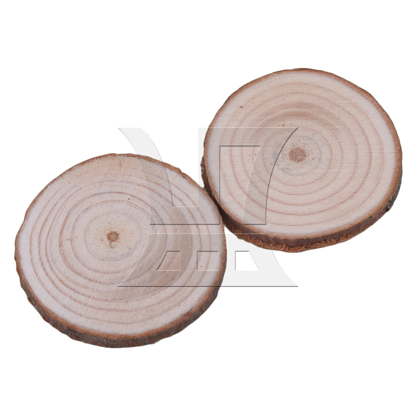 BQLZR 20x Natural Pine Wood Slices Circles with Tree Bark Log Discs 4-5CM Dia BQLZR