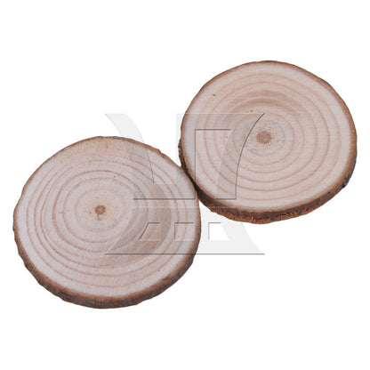 BQLZR 20x Natural Pine Wood Slices Circles with Tree Bark Log Discs 4-5CM Dia BQLZR