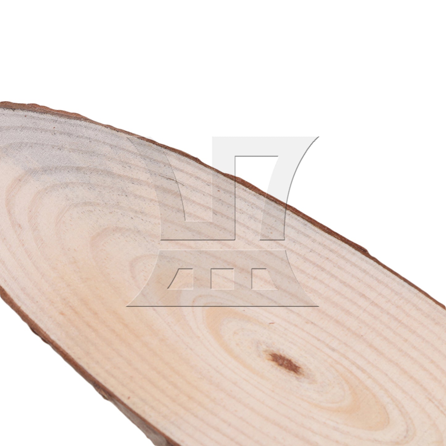BQLZR 4x Oval Shape Natural Pine Wood Log Slice Circle with Tree Bark 7.09-7.87inch