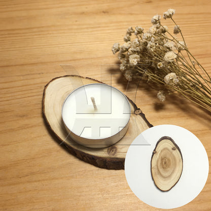 BQLZR 10x Oval Shape Natural Pine Wood Log Slice Circle with Tree Bark 14x6CM BQLZR