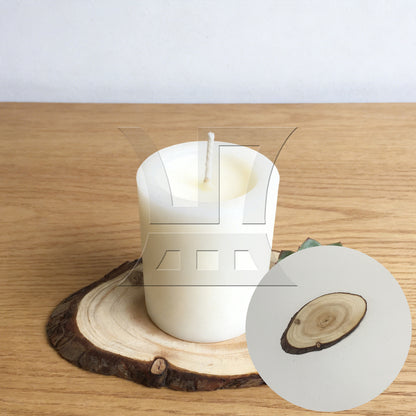 BQLZR 10x Oval Shape Natural Pine Wood Log Slice Circle with Tree Bark 14x6CM BQLZR