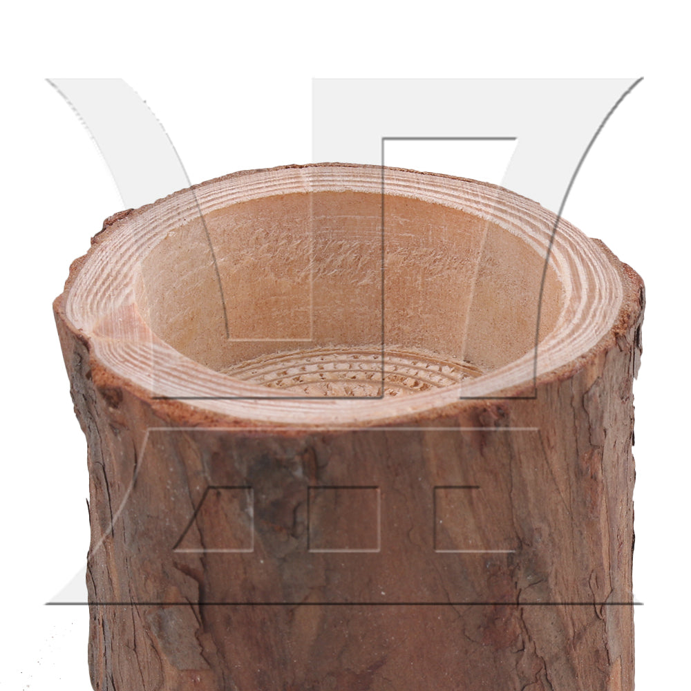 BQLZR Tree Branch Candle Stand 5cm Brown Wooden Candlesticks for Wedding