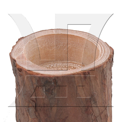 BQLZR Tree Branch Candle Stand 5cm Brown Wooden Candlesticks for Wedding