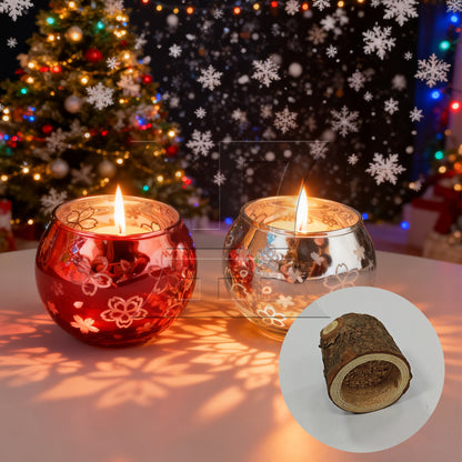 BQLZR Tree Branch Candle Stand 5cm Brown Wooden Candlesticks for Wedding