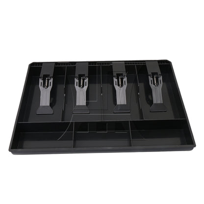 BQLZR Coin And Bills Tray Cash Drawer Case Replace 4 Bills 3 Coins Storage Box Black