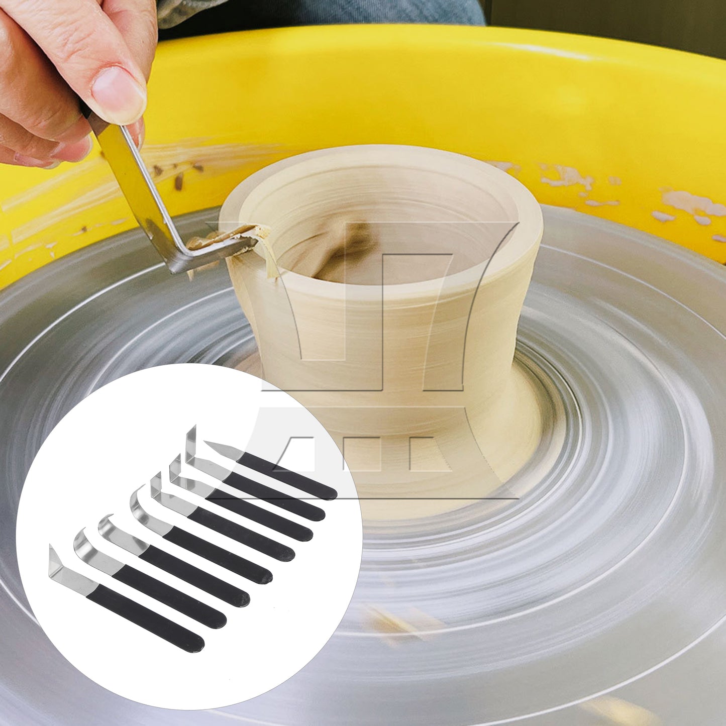 BQLZR 8Pieces Stainless Steel Ceramics Clay Sculpting Tools Kit for Pottery Craft