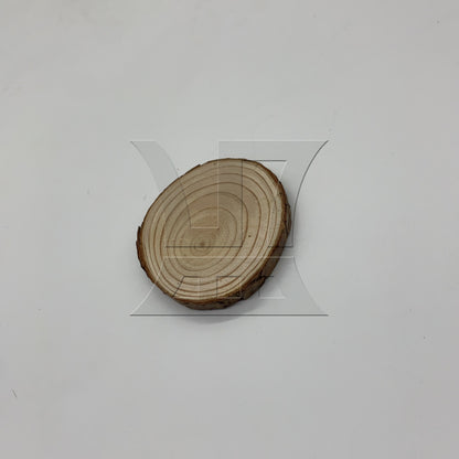 BQLZR 1pc Nature Pine Wood Slice 7-8cm 0.5cm Thick DIY Hand Painting Materials