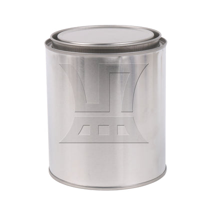 BQLZR Silver Paint Can Jar Storage Container for Leftover 2 Pint Capacity with Lid
