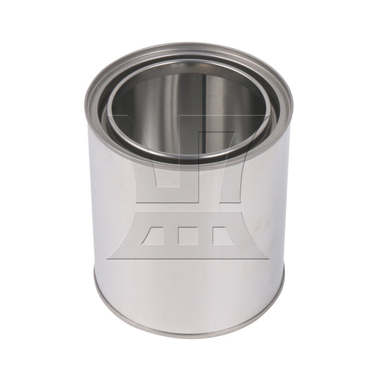 BQLZR Silver Paint Can Jar Storage Container for Leftover 2 Pint Capacity with Lid