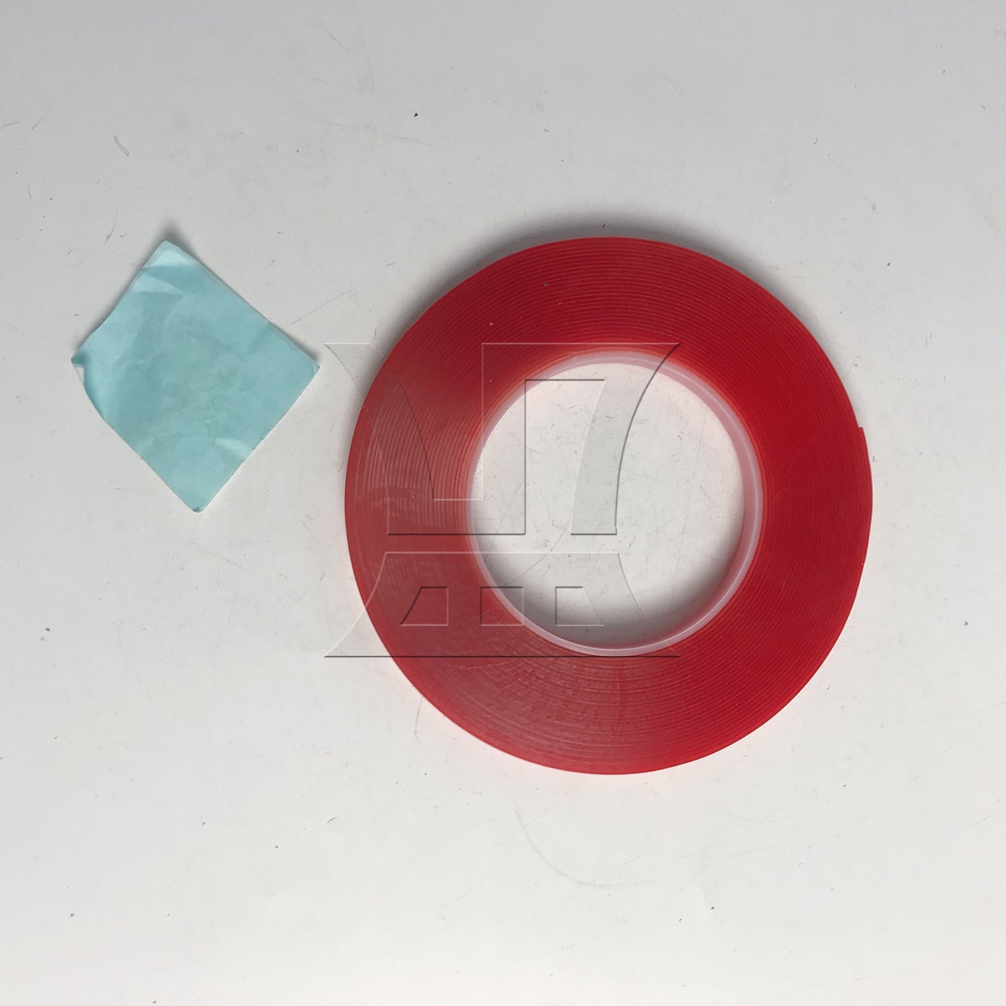 BQLZR Red Transparent Double Sided Adhesive Mounting Tape for Ornaments Fixed 33ft