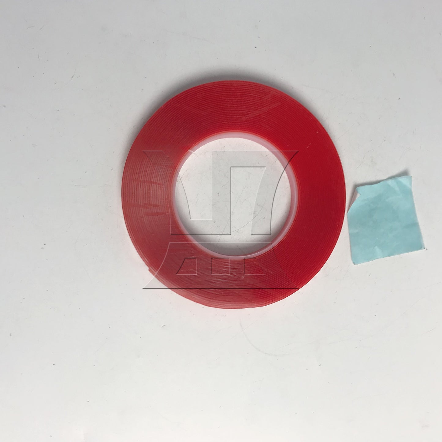 BQLZR Red Transparent Double Sided Adhesive Mounting Tape for Ornaments Fixed 33ft