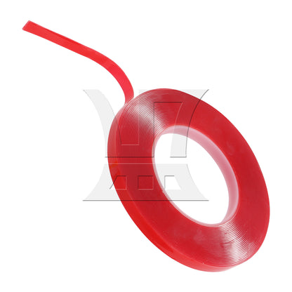 BQLZR Red Transparent Double Sided Adhesive Mounting Tape for Ornaments Fixed 33ft