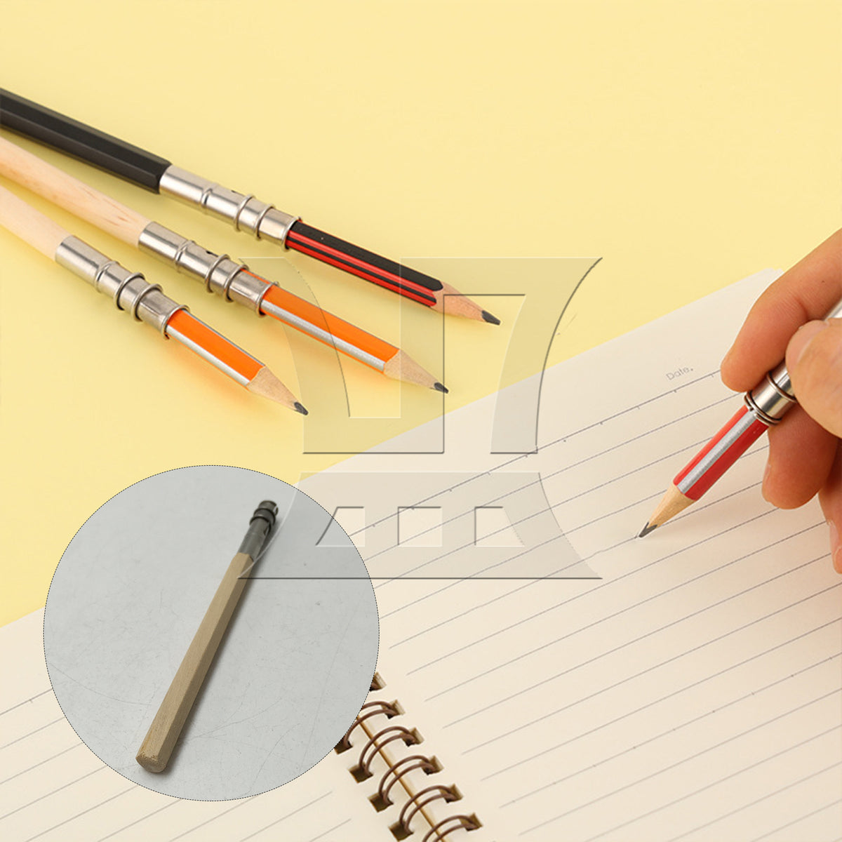BQLZR 1pc Art Single Ended Pencil Extender Nature Color for Pencil