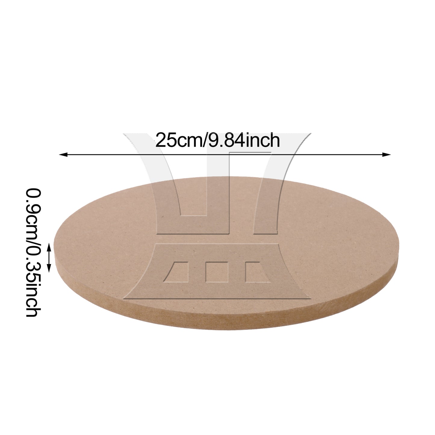 BQLZR 1pc Ceramic Drying Plate, 25cm Round, Suitable For Ceramic Production
