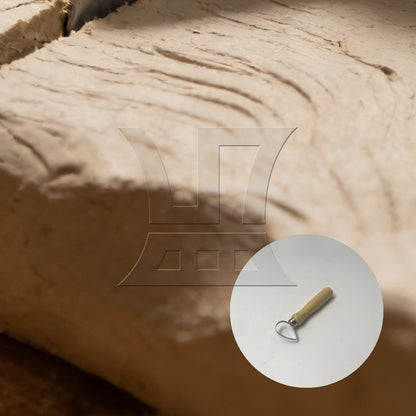BQLZR 1pc Clay Sculpting Tool Type 4 Traditional Handmade Ceramic Tools 12.9x2.1cm