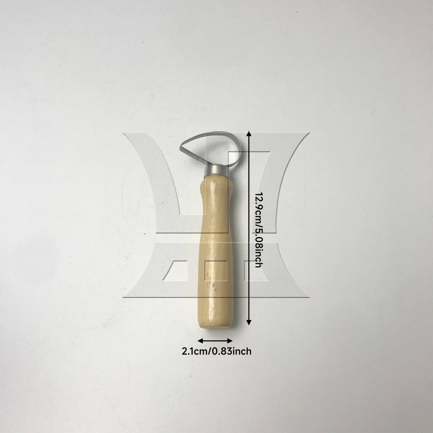BQLZR 1pc Clay Sculpting Tool Type 4 Traditional Handmade Ceramic Tools 12.9x2.1cm