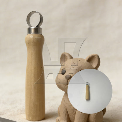 BQLZR 1pc Clay Sculpting Tool Type 6 Traditional Handmade Ceramic Tools 12.5x2.1cm