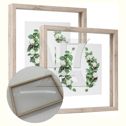 BQLZR 1pc Square Glass Picture Frame 20x30cm for Handicraft