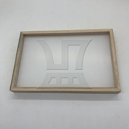 BQLZR 1pc Square Glass Picture Frame 20x30cm for Handicraft