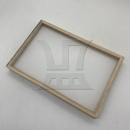 BQLZR 1pc Square Glass Picture Frame 20x30cm for Handicraft