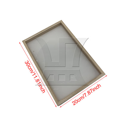 BQLZR 1pc Square Glass Picture Frame 20x30cm for Handicraft