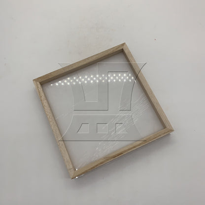 BQLZR 1pc Square Glass Picture Frame 20x20cm Double-layer for Handicraft