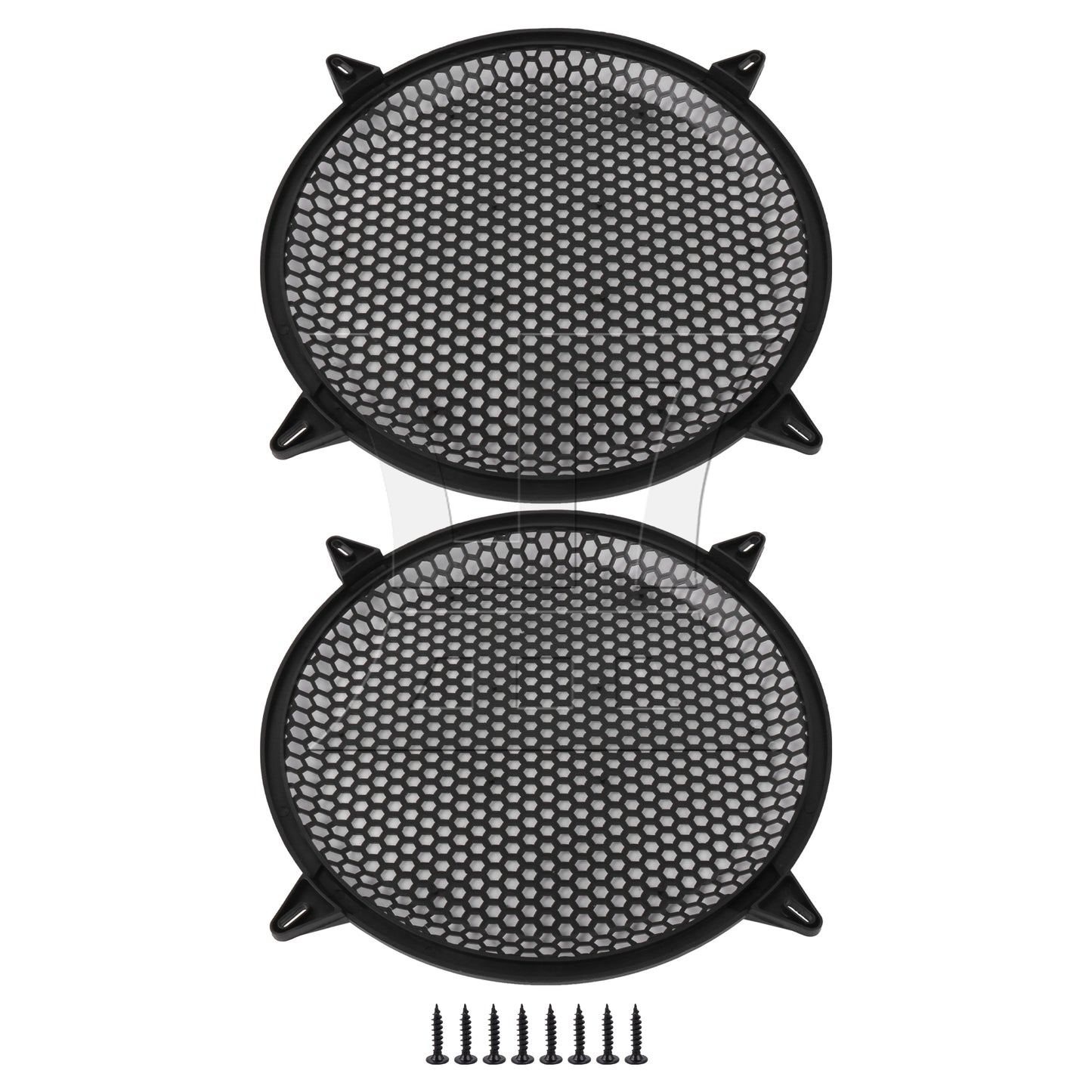BQLZR Grill Covers Black Round Plastic Mesh Grilles for Car Audio