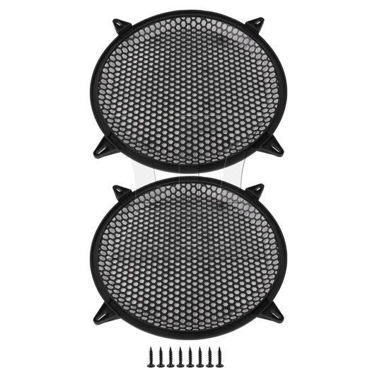 BQLZR Grill Covers Black Round Plastic Mesh Grilles for Car Audio