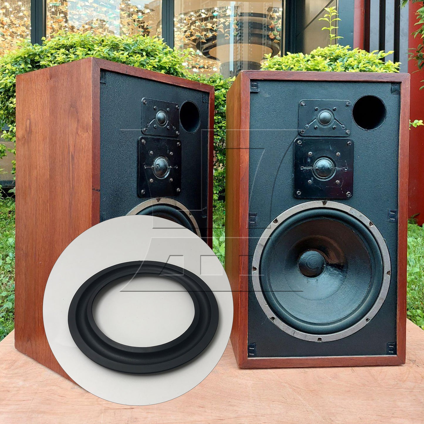 BQLZR 1pc Speaker Rubber Edge Folding Ring 156mm Subwoofer Speaker Repair Accessories