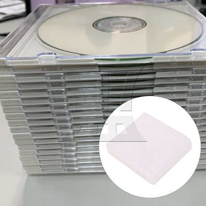 BQLZR 100pcs OPP Plastic CD Wrap Bag White for Organize CD