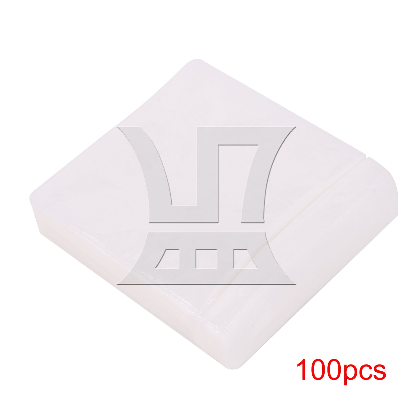 BQLZR 100pcs OPP Plastic CD Wrap Bag White for Organize CD