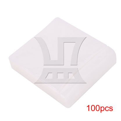 BQLZR 100pcs OPP Plastic CD Wrap Bag White for Organize CD