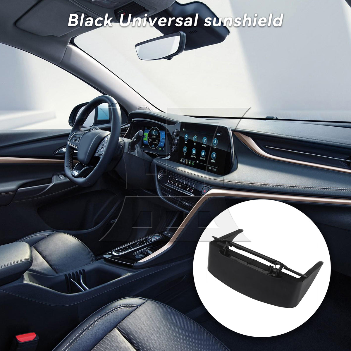 BQLZR Portable Against Glare Lens Hood Sunshade 7 inch Car GPS Navigation Universal