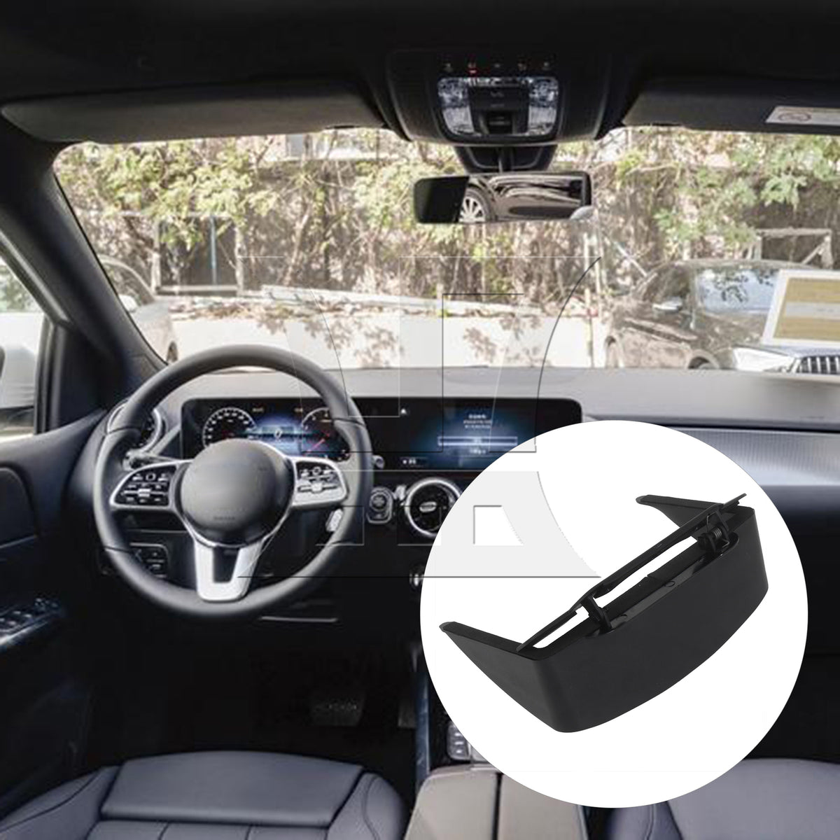 BQLZR Portable Against Glare Lens Hood Sunshade 7 inch Car GPS Navigation Universal