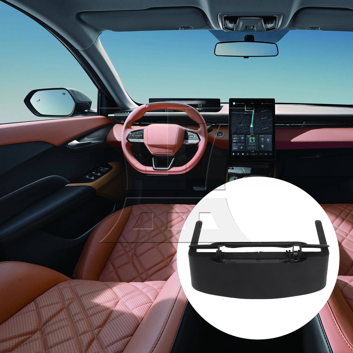 BQLZR Portable Against Glare Lens Hood Sunshade 7 inch Car GPS Navigation Universal