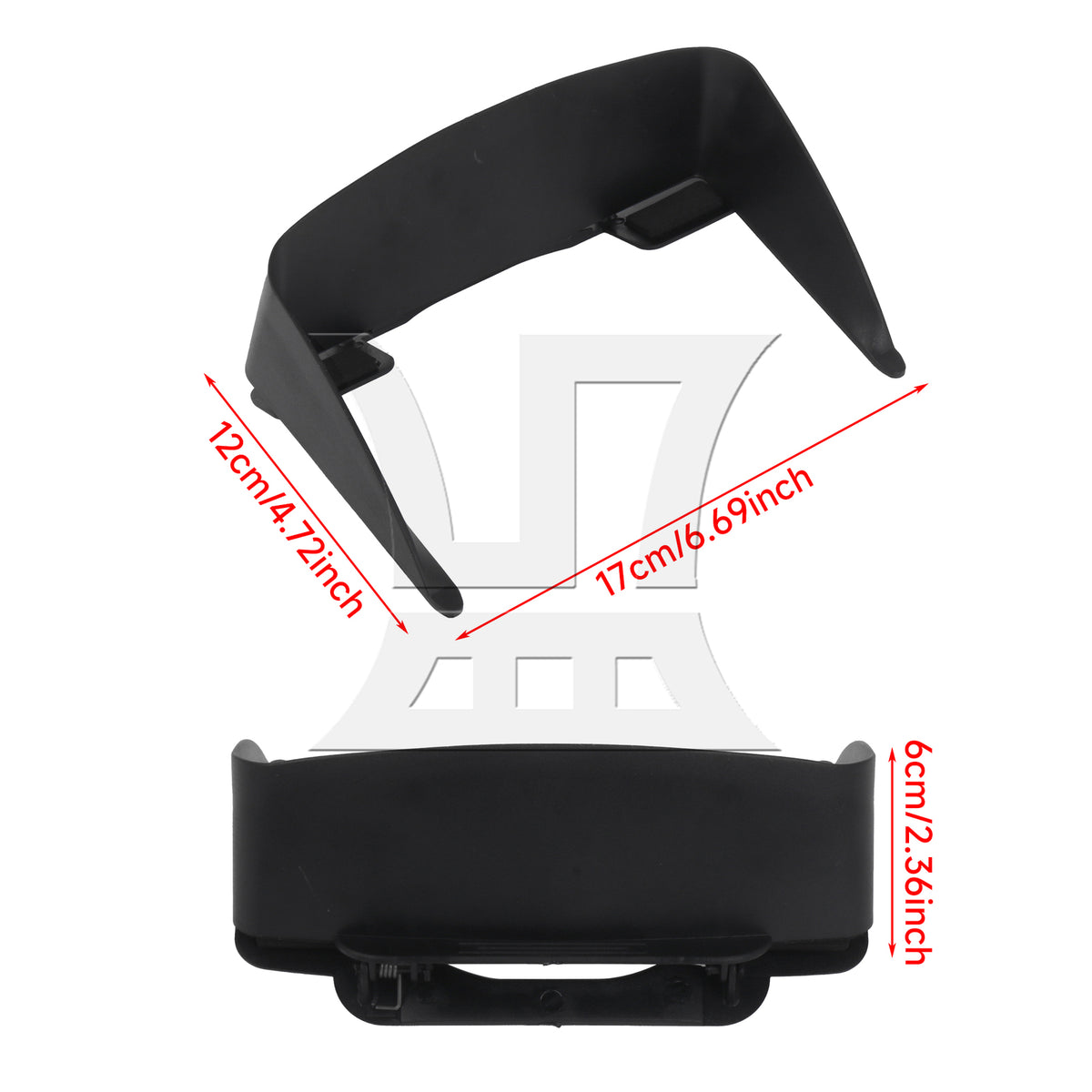BQLZR Portable Against Glare Lens Hood Sunshade 7 inch Car GPS Navigation Universal