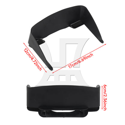 BQLZR Portable Against Glare Lens Hood Sunshade 7 inch Car GPS Navigation Universal