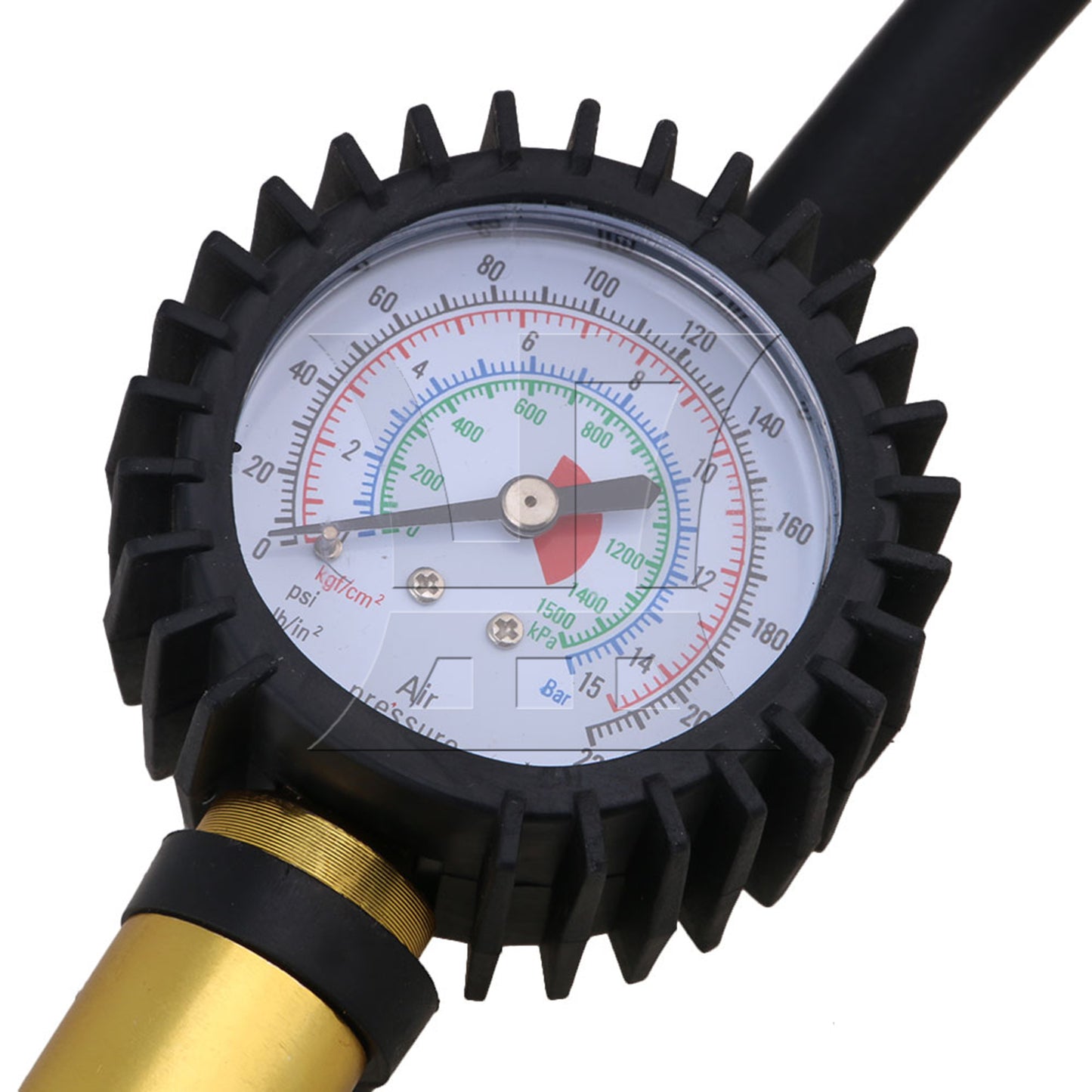 BQLZR 220 PSI Air Chuck Car Trucks With Dial Tire Inflator Gauge Dual Flexible Hose