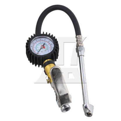 BQLZR 220 PSI Air Chuck Car Trucks With Dial Tire Inflator Gauge Dual Flexible Hose