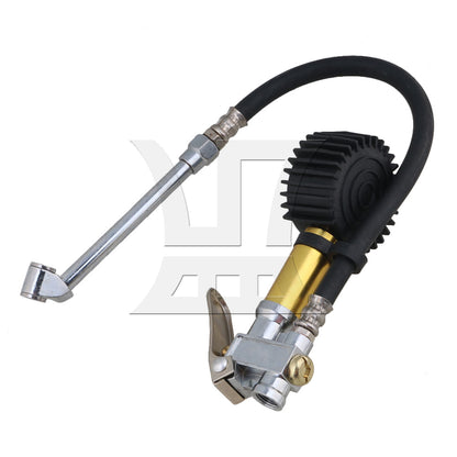 BQLZR 220 PSI Air Chuck Car Trucks With Dial Tire Inflator Gauge Dual Flexible Hose