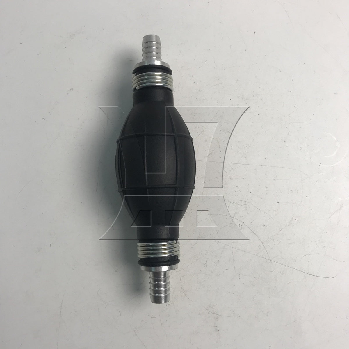 BQLZR Black Rubber Oil Hand Pump Primer Bulb 10mm Length 150mm a Way Valve